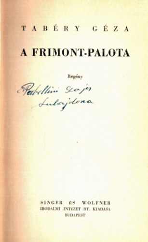 A Frimont palota