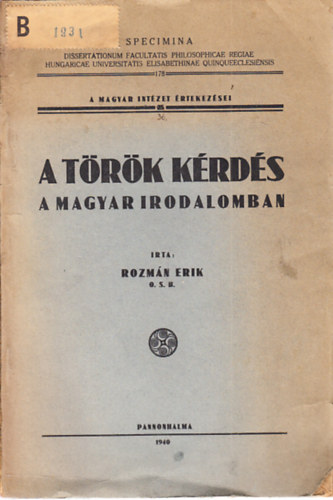 A trk krds a magyar irodalomban