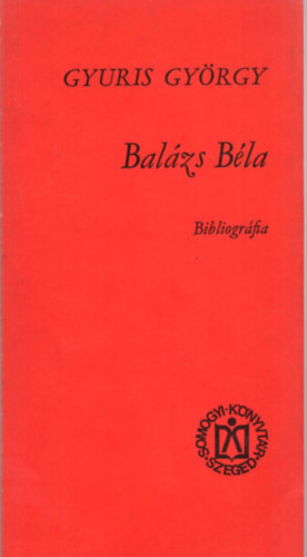 Balzs Bla-bibliogrfia