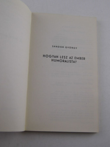 Hogyan lesz az ember humorista?