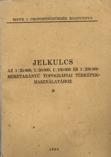 Jelkulcs az 1:25000, 1:50000, 1:100000, 1:200000 mretarny topogrfiai trkpek hasznlathoz