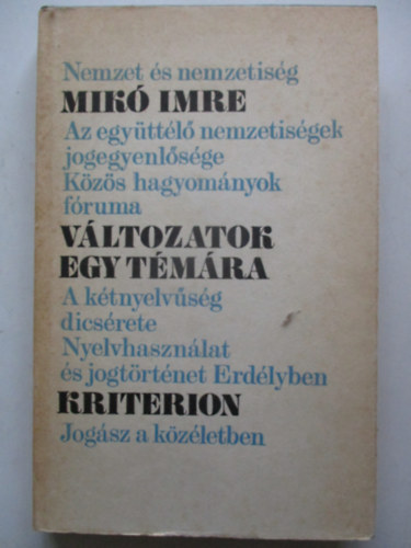 V�ltozatok egy t�m�ra