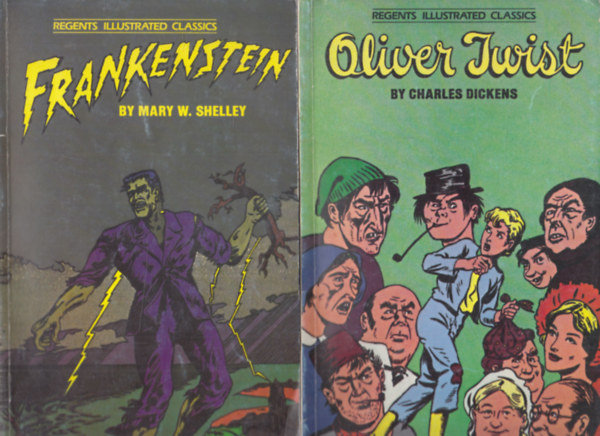 Oliver Twist + Frankenstein (2 db Regents Illustrated Classics)