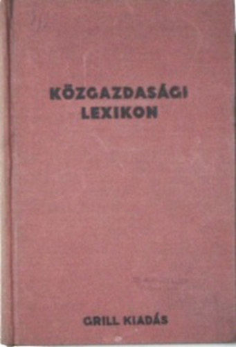 Heller Farkas - Közgazdasági lexikon