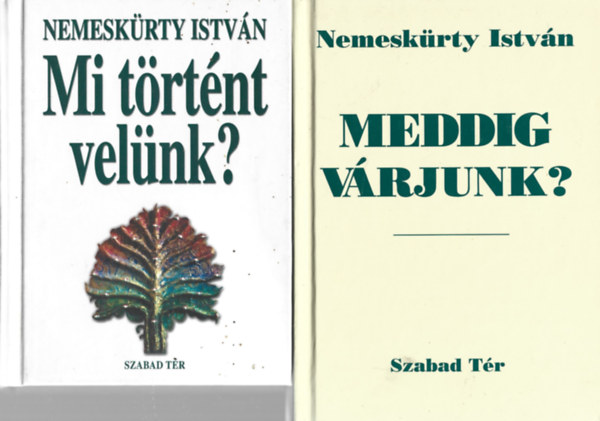 Nemeskrty Istvn - 2 db knyv, Mi trtnt velnk?, Meddig vrjunk?