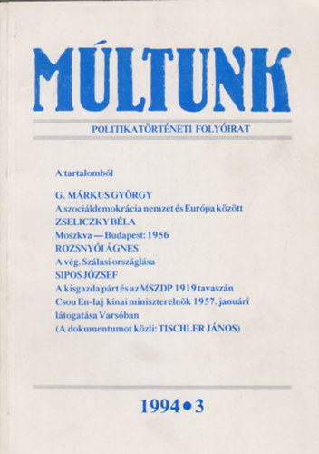 Mltunk - Politikatrtneti folyirat XXXIX. vf.,1994/3