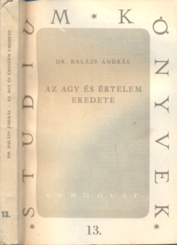 Dr. Balzs Andrs - Az agy s rtelem eredete (Studium knyvek 13.)