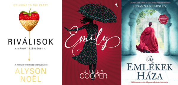 3 db romantikus knyv: Emily + Az emlkek hza + Rivlisok
