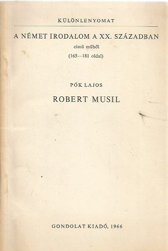 Robert Musil (klnlenyomat)