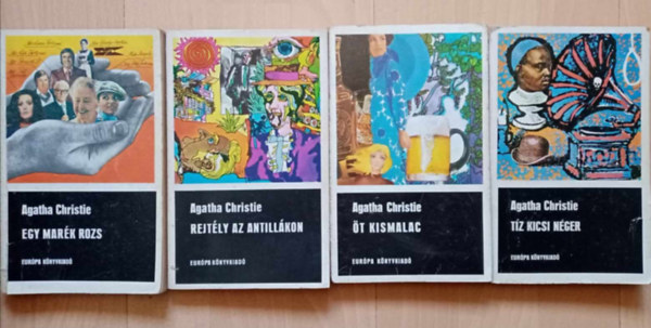 Agatha Christie - Agatha Christie krimi knyvcsomag (4 db) Tz kicsi nger / t kismalac / Rejtly az antillkon / Egy mark rozs