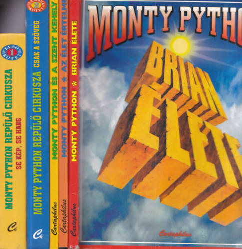 5 db Monty Python: Brian �lete + Az �let �rtelme + Monty Python �s a Szent Kehely + Monty Python rep�l� cirkusza - Csak a sz�veg + Se k�p, se hang