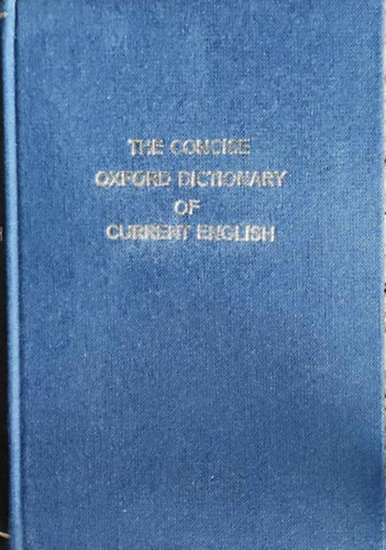 The Concise Oxford Dictionary of Current English