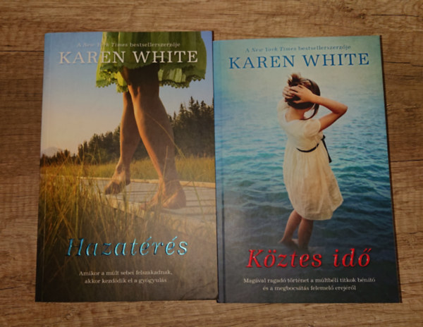 2 k�nyv Karen White-t�l: K�zztes id� + Hazat�r�s