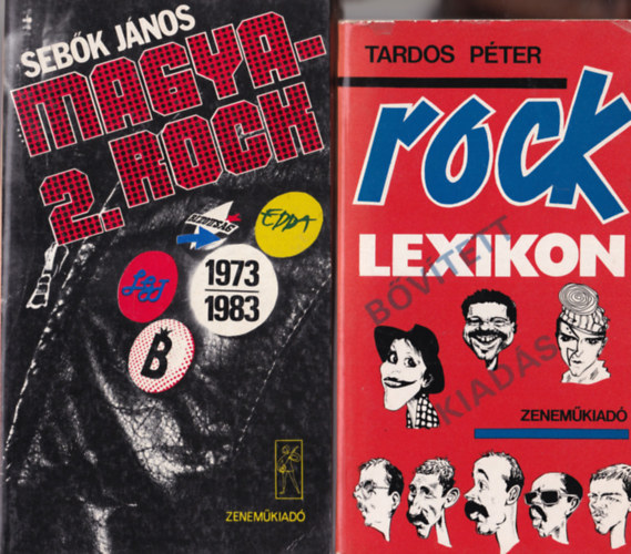 2 db rock knyv : Magya-rock 2. + Rock lexikon