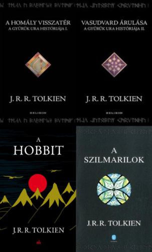 4 ktet A Gyrk Ura vilgbl: A hobbit + A szilmarilok + A Gyrk Ura histrija I-II.: A homly visszatr + Vasudvard rulsa