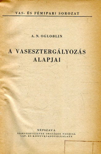 A vaseszterg�lyoz�s alapjai