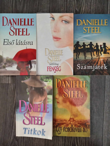 (5db) Danielle Steel knyvcsomag: Els ltsra / Fensg / Szmjtk / Titkok / Egy rendkvli n