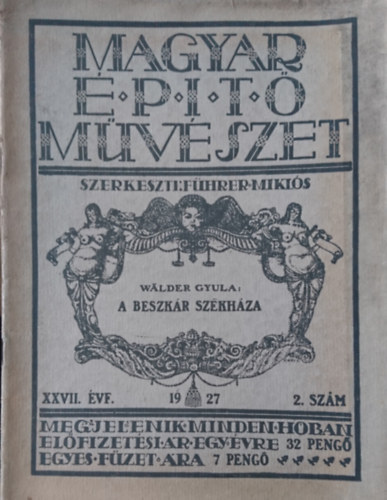 Magyar ptmvszet 1927. XXVII. vf. 2. szm