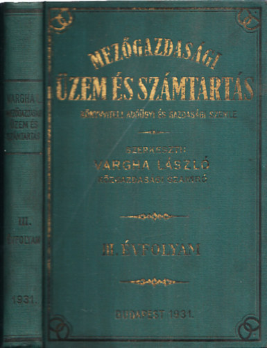 Mez�gazdas�gi �zem �s sz�mtart�s III. �vfolyam (C�mlaphi�nyos)