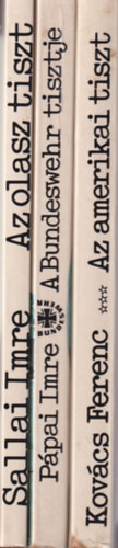 3 db hadszati knyv: Az amerikai tiszt +  A Bundeswehr tisztje + Az olasz tiszt