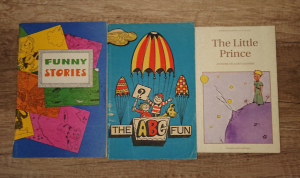 3 gyerekk�nyv angolul tanul�knak: The Little Prince, The ABC Fun, Funny Stories