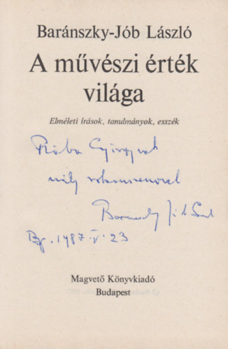 A m�v�szi �rt�k vil�ga