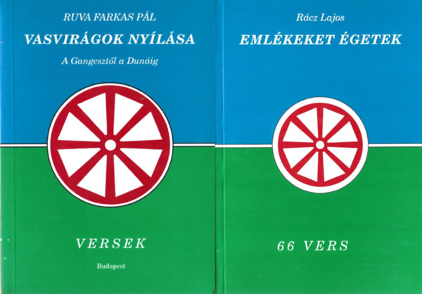 2 db knyv, Ruva Farkas Pl: Vasvirgok nylsa, Rcz Lajos: Emlkeket getek