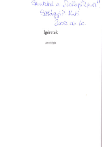 Szecsdy Pter  (szerk.) - gretek - dediklt