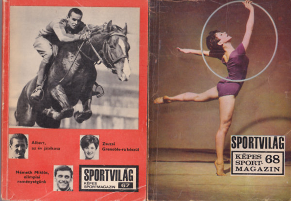 3 db Sportvilg  - kpes sportmagazin 1965, 1967, 1968.