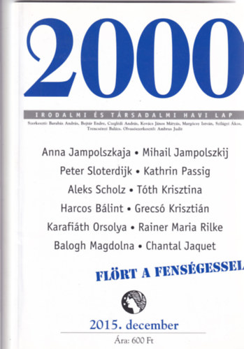 2000 Irodalmi s Trsadalmi Havi Lap - 2015. december
