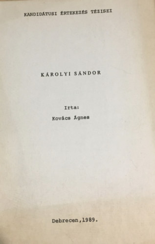 Krolyi Sndor