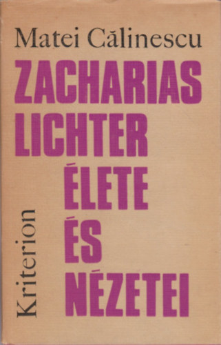 Zacharias Lichter �lete �s n�zetei
