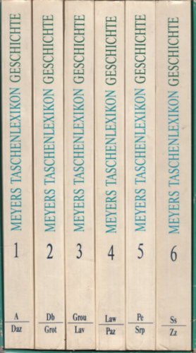 Werner Digel  (Herausg. u. bearb.) - Meyers Taschenlexikon Geschichte: in 6 B�nden (1-6)