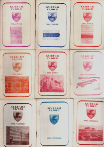 Szarvasi t�jol� 1985. (1, 2, 4, 5, 6, 9, 10, 11, 12.)