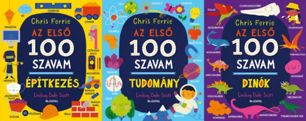 3 db leporell az Az els 100 szavam sorozatbl: Dink + Tudomny + ptkezs