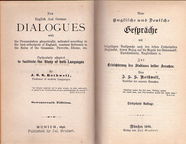 New English And German Dialogues-Neue Englische und Deutsche Gespraeche