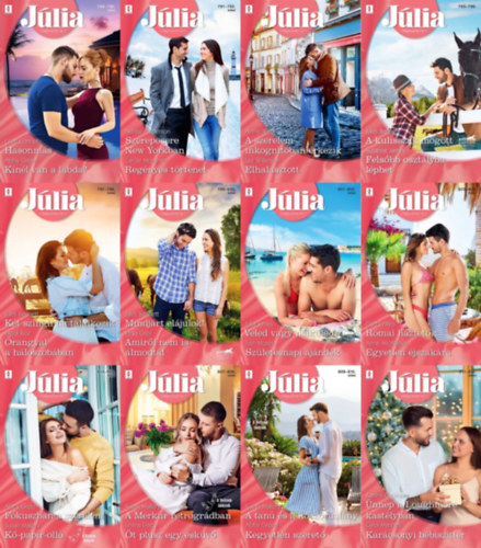 TELJES 2024. vi Jlia - Vilgszerte Nr.1 romantikus regnysorozat (789.-812.): 789.-790. + 791.- 792. + 793.-794. + 795.-796. + 797.-798. + 799.-800. + 801.-802. + 803.-804. + 805.-806. + 807.-808. + 809.-810. + 811.-812.