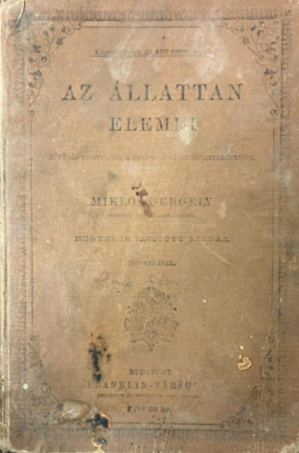 Az �llattan elemei- Polg�riskolai ugyszint�n tan�t�k�pezdei haszn�latra