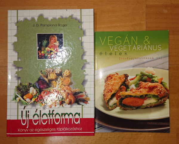 2 db egszsges tpllkozssal foglalkoz knyv: j letforma, Vegn&vegetarinus telek
