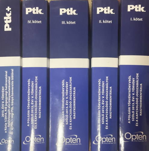 Osztovits Andr�s  (szerk.) - Ptk. A polg�ri t�rv�nyk�nyvr�l sz�l� 2013. �vi V. t�rv�ny �s a kapcsol�d� jogszab�lyok nagykomment�rja I-IV.