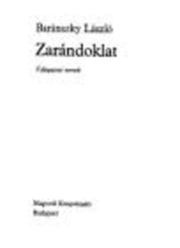 Zarndoklat (Vlogatott versek)