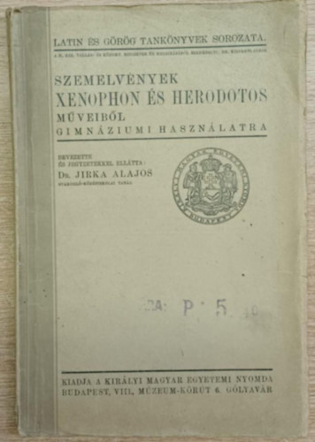 Szemelv�nyek Xenophon �s Herodotos m�veib�l