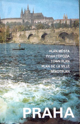 Praha plan mesta (cseh,angol,orosz,franc.,nmet)