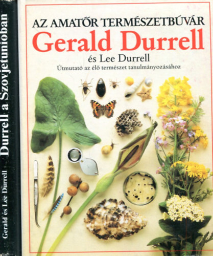 2 db Gerald Durrell k�tet: Az amat�r term�szetb�v�r - Durrell a Szovjetuni�ban