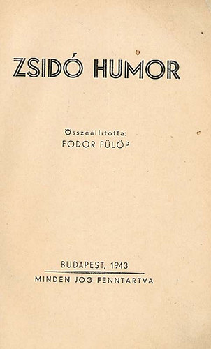 Fodor Flp - Zsid humor