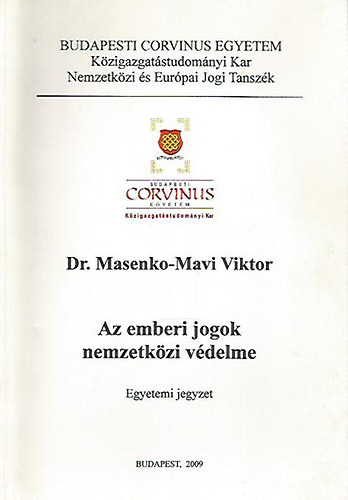 Dr. Masenko-Mavi Viktor - Az emberi jogok nemzetkzi vdelme