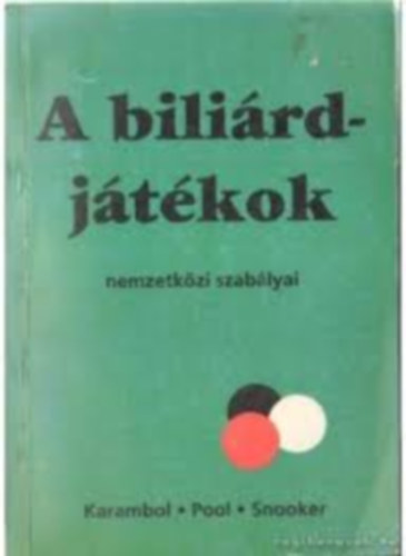 A billirdjtkok nemzetkzi szablyai