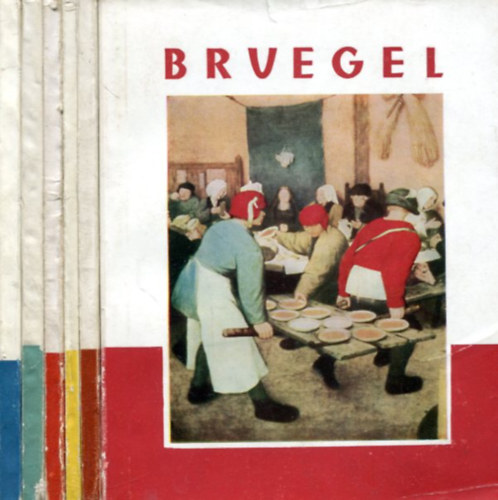 6 db M�v�szet Kisk�nyvt�ra: Bruegel - Boticelli - Piero Deila Francesca - Raffaello - Tiziano - Leonardo da Vinci