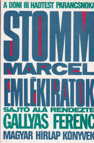 Stomm Marcell emlkiratok