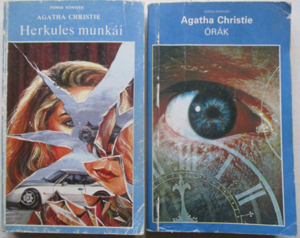 2 db Agatha Christie: �r�k + Herkules munk�i